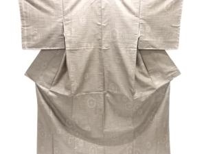 未使用品　亀甲模様織り出し西陣お召着物